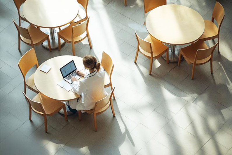 Hospital Cafeteria Table And Chair Solution