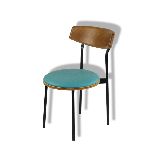 Iron curved circular chair