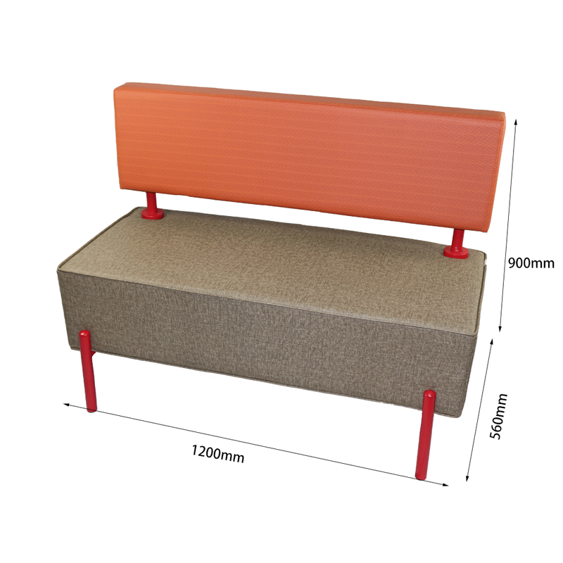 Round Backed Single Row Booth