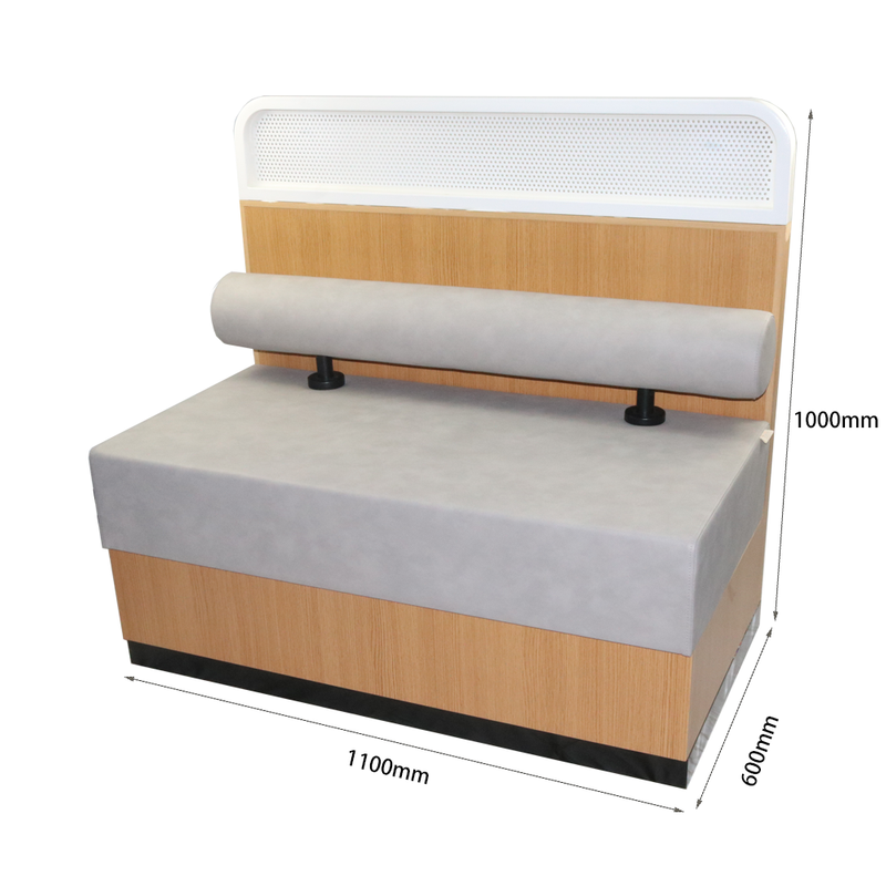 Flexible single row booth